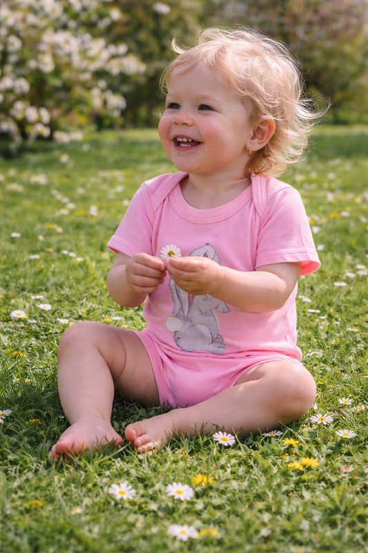 Kurzarmbody Häschen in verschiedenen Farben