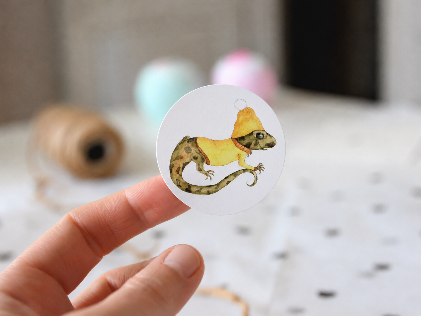 Set Siegelsticker Echse "Amadeus"