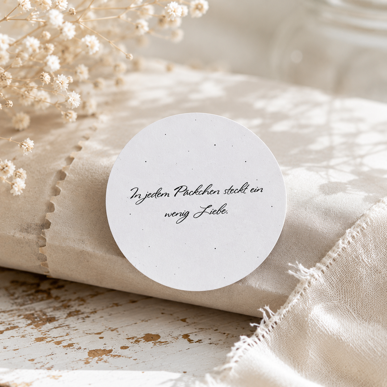 Set Siegesticker "In jedem Päckchen steckt ein wenig Liebe"