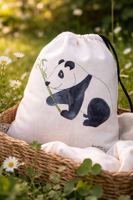Baumwollrucksack Panda "Balhou"