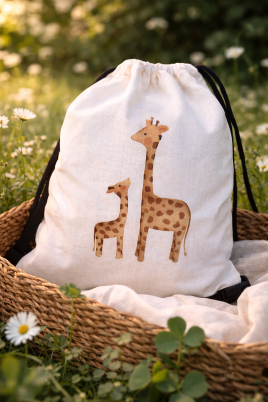 Baumwollrucksack "Giraffen"
