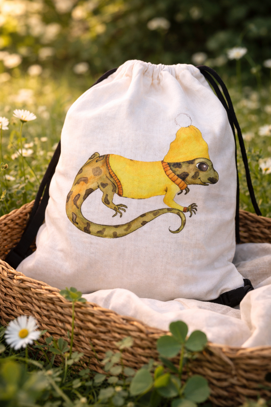 Baumwollrucksack Echse "Amadeus"