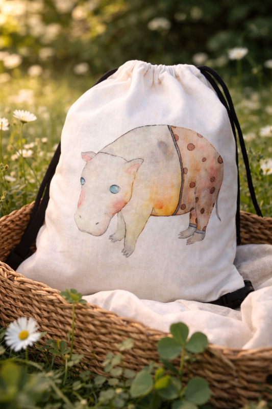 Baumwollrucksack "Hippo"