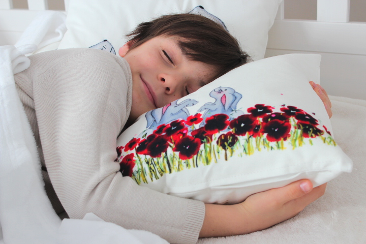 Kissen, Kuschelkissen, Königsknöpfe, individuell, Kinder, Schule, Selbstgemacht, Geschenke, Königsknöpfe, kuscheln, Kindergarten, Kategorie Kuschelkissen, Frühlingshasen, Schule, Alles für Kinder, Leben mit Kind