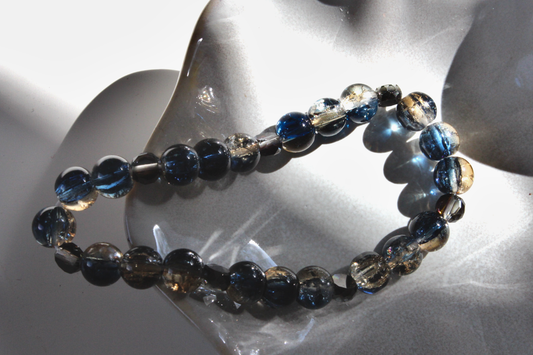 Glasperlenarmband - "Midnight Glow"