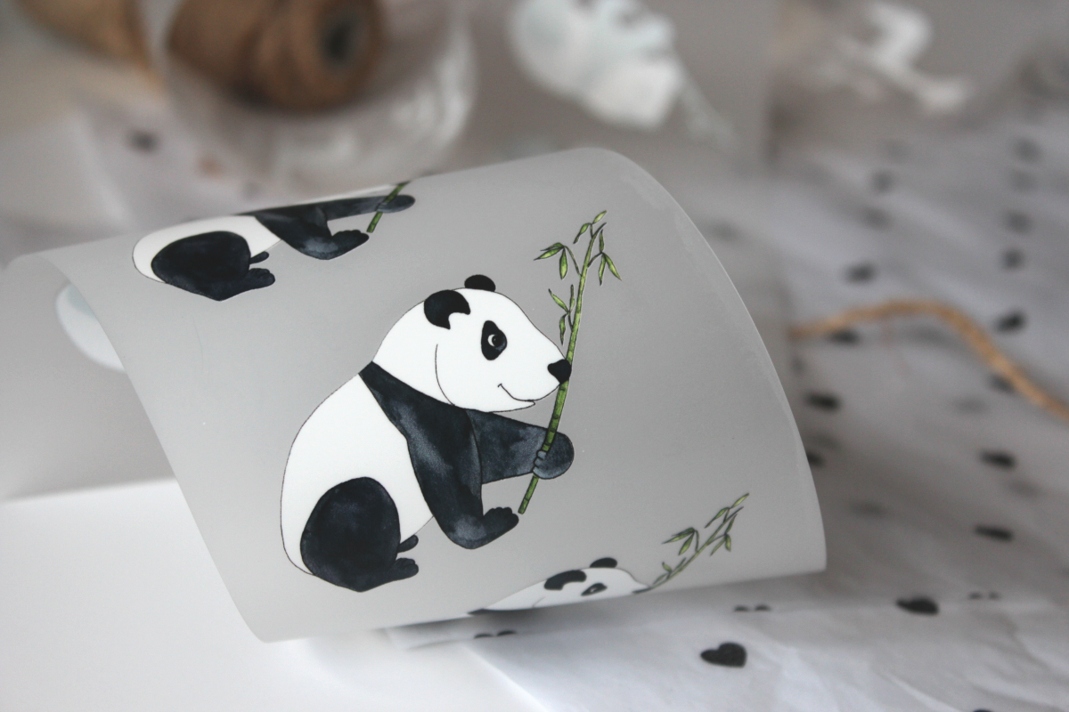 Bügelbild „Panda“ – Der kleine Genießer für große Wirkung