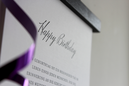 A4 Print "Happy Birthday"