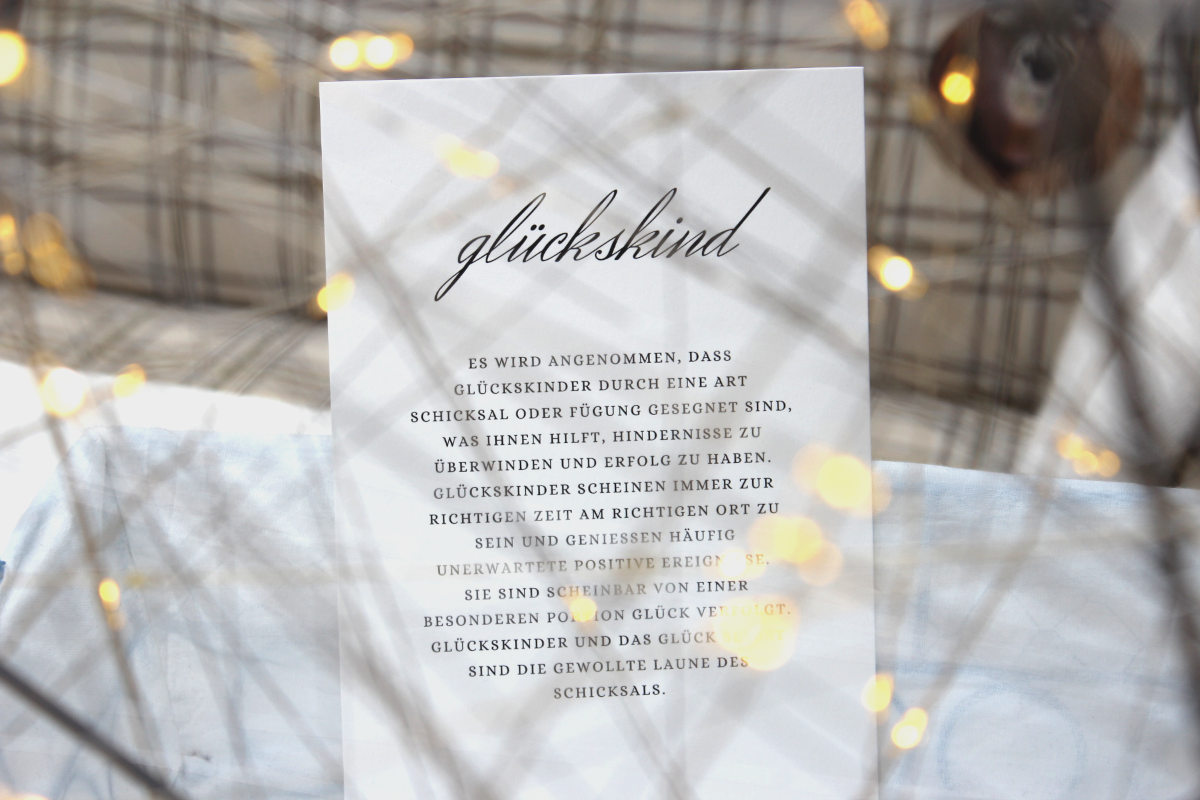 Print"glückskind"