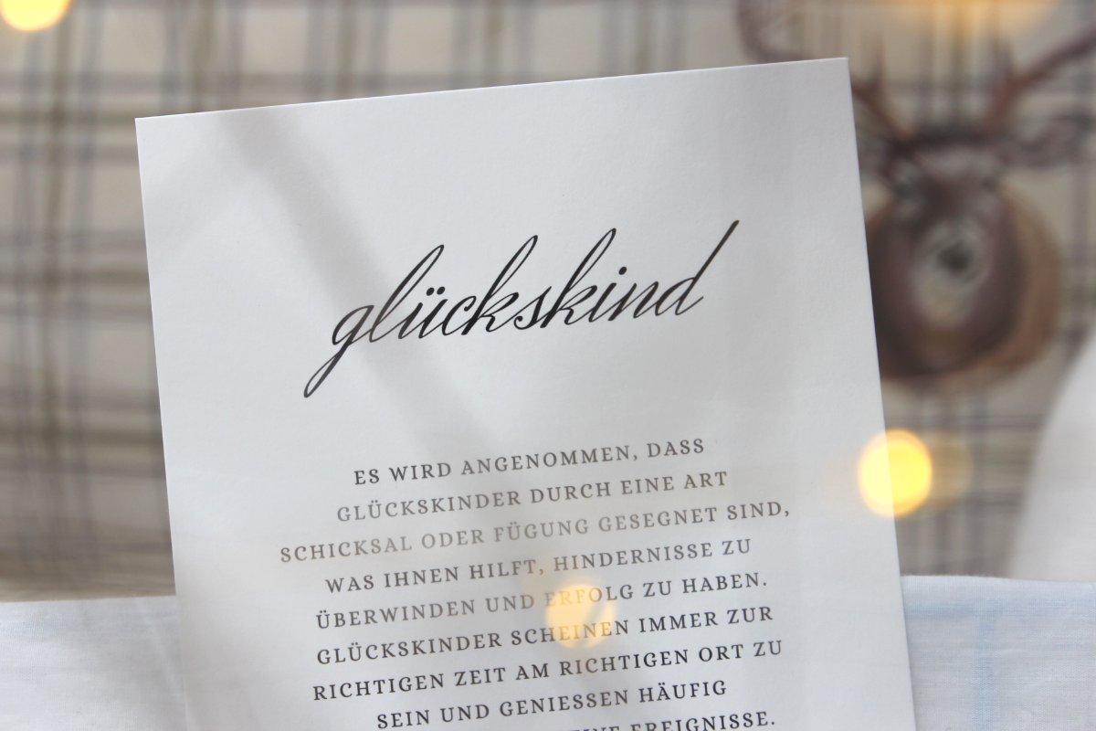 Print"glückskind"