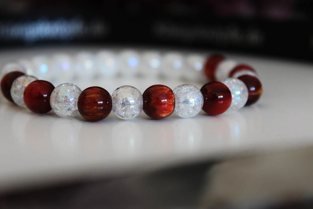 Personalisierbares Armband „Rubinlicht“