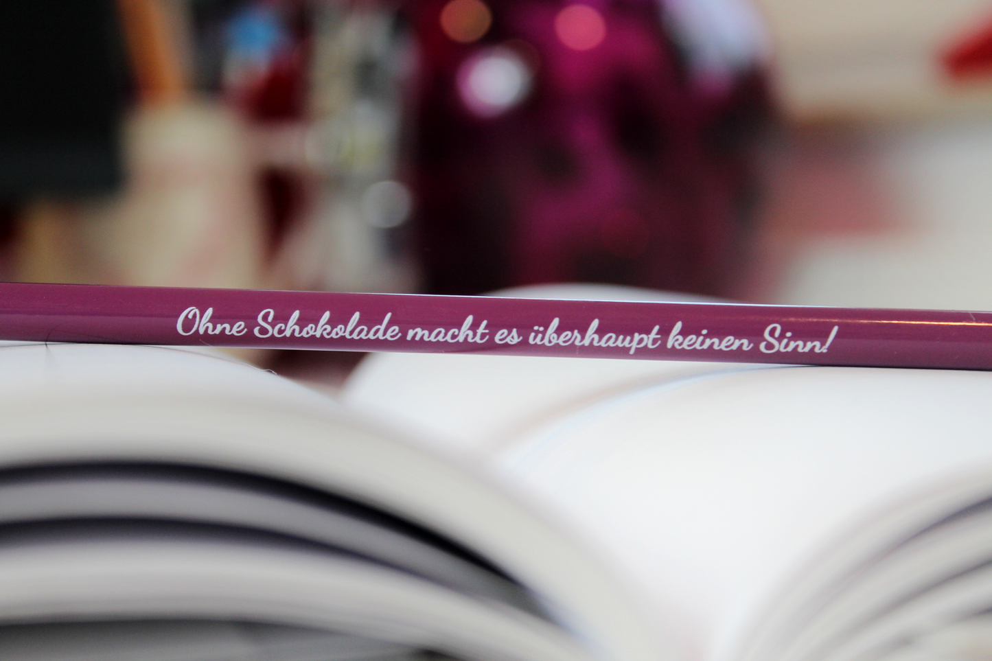 Krönchenstift "Ohne Schokolade macht es keinen Sinn"