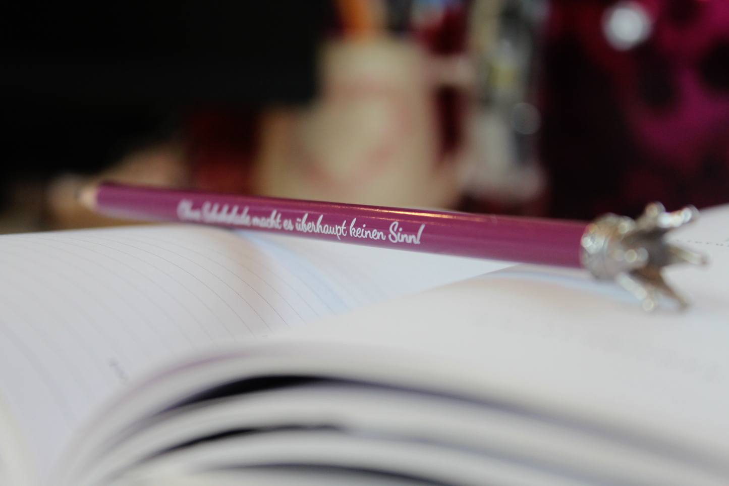 Krönchenstift "Ohne Schokolade macht es keinen Sinn"