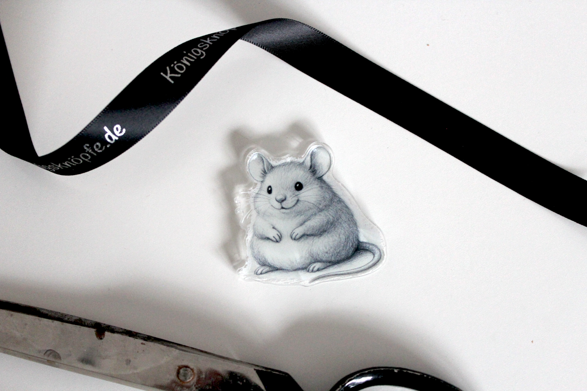 Acrylmagnet "kleine, runde Maus"