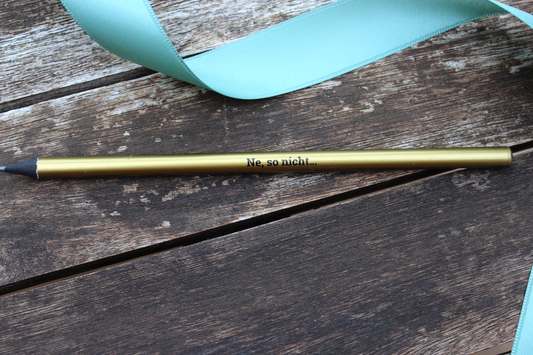 Bleistift "Ne, so nicht."