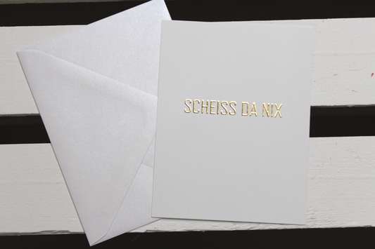 Mundartkarte "Scheiss da nix"