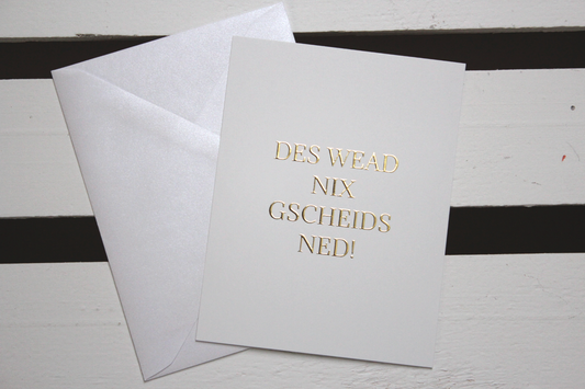 Mundartkarte "Des wead nix gescheids ned!""