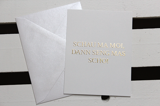 Mundartkarte "Schau ma moi,..."