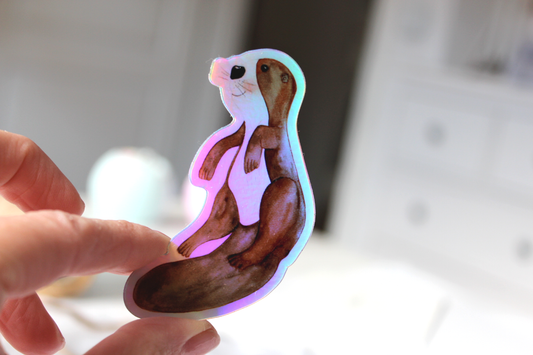 Glimmersticker "Otter Olivia"