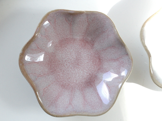 Keramikschälchen - Set in Blütenform