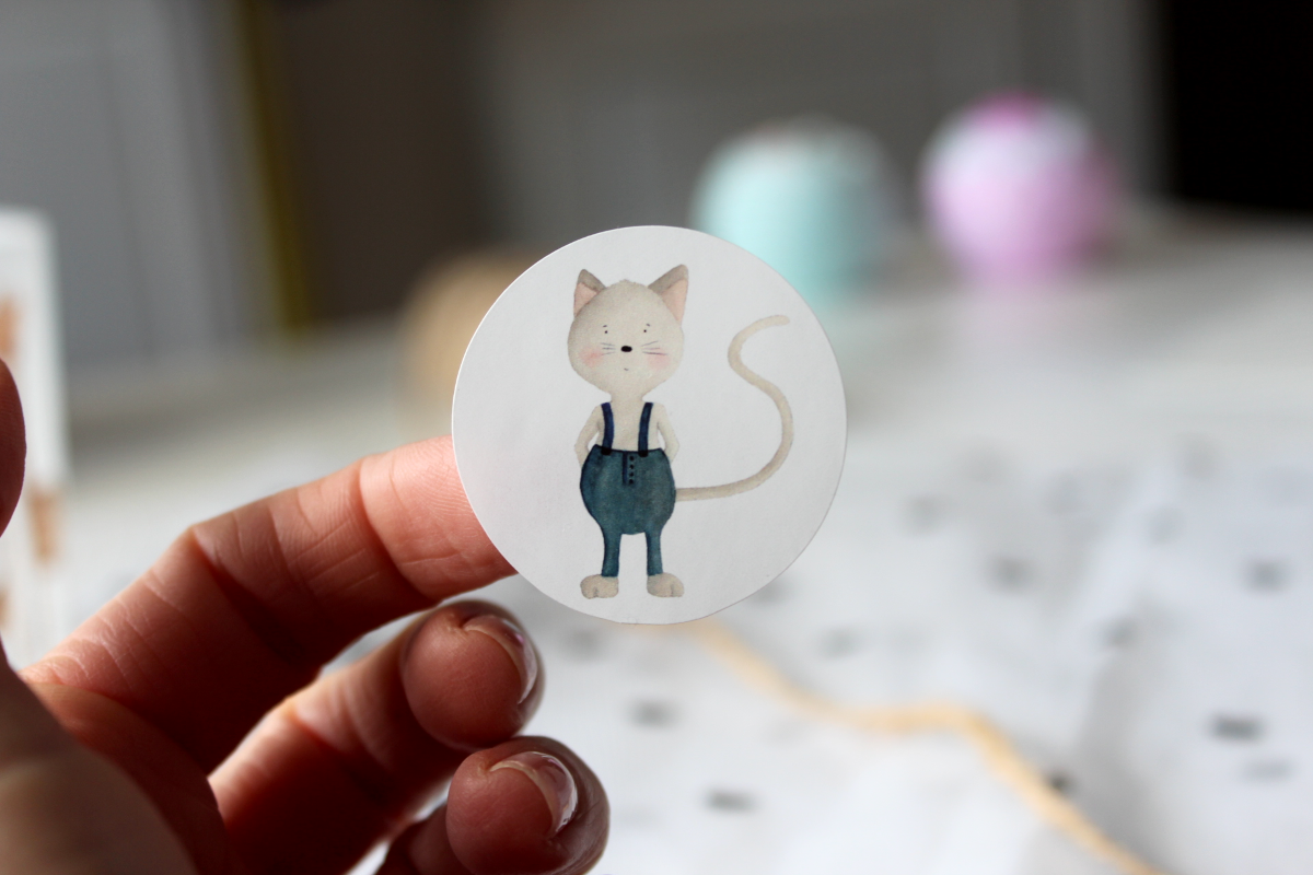 Siegelsticker Aufkleber Sticker Gossenkater Kinder Illustrationen Kategorie Sticker Königsknöpfe