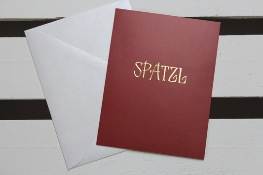 Mundartkarte "Spatzl"