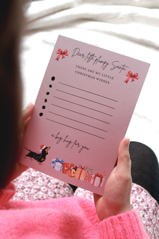 Wunschzettel "Weihnachtsdackel"