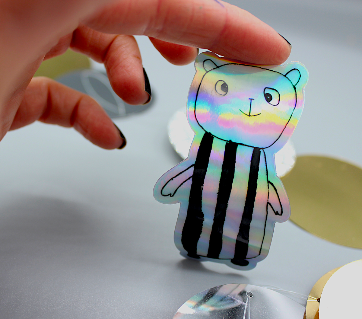 Kategorie Glimmersticker Bär Bumpie Kinder Illustrationen Aufkleber basteln