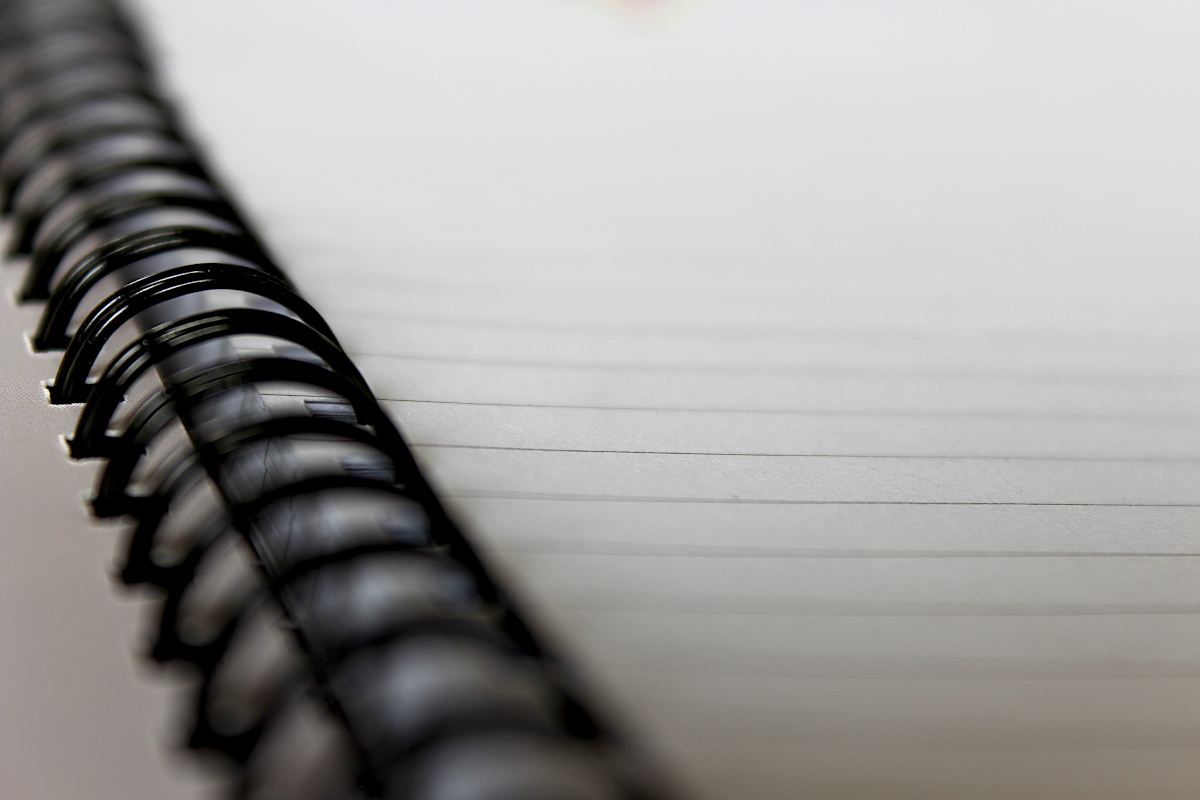 Schreibblock "Wo Worte selten sind,..."