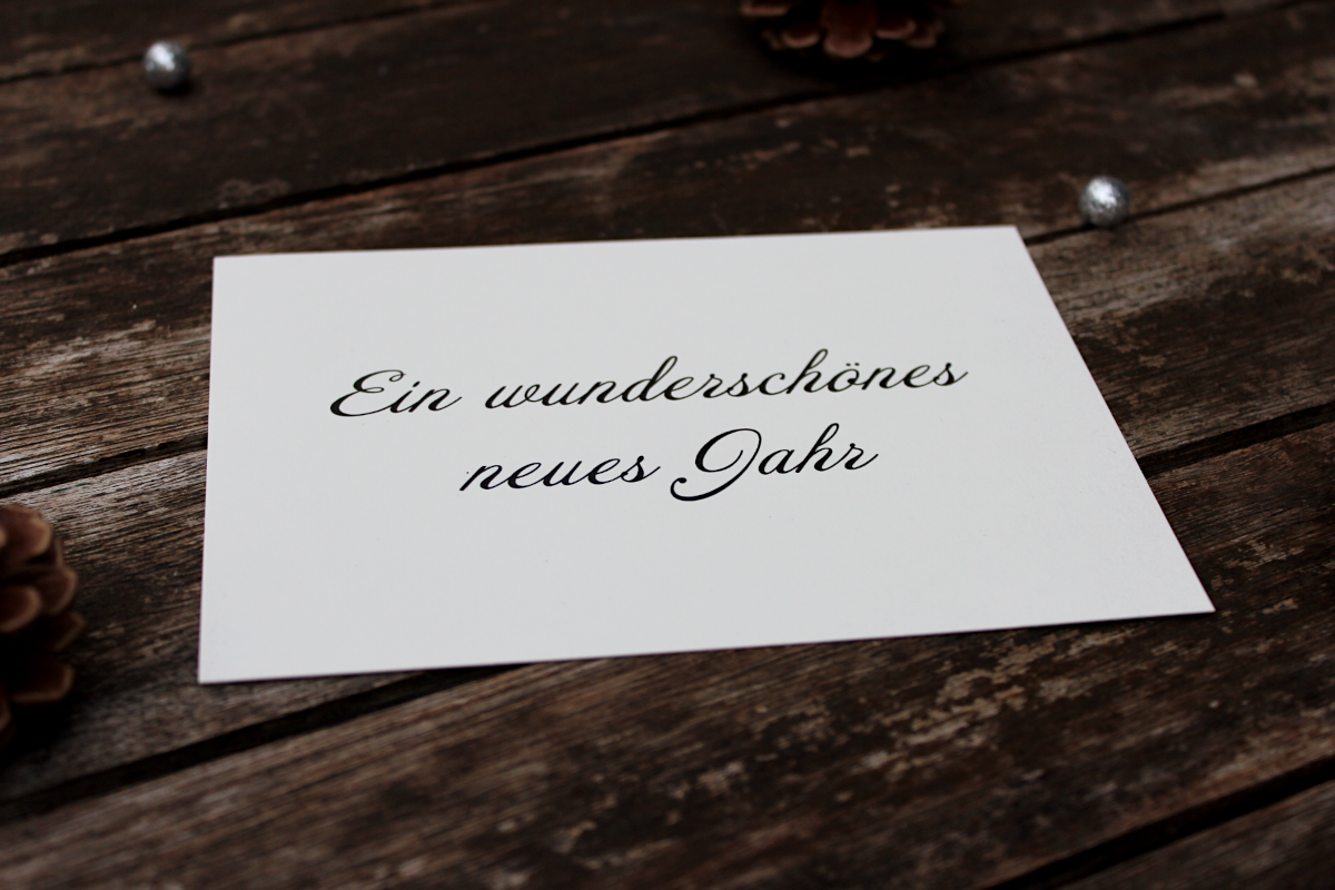 Grußkarte „Ein wunderschönes neues Jahr“