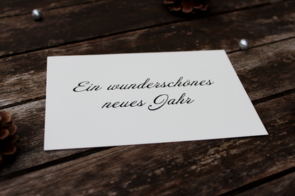 Grußkarte „Ein wunderschönes neues Jahr“