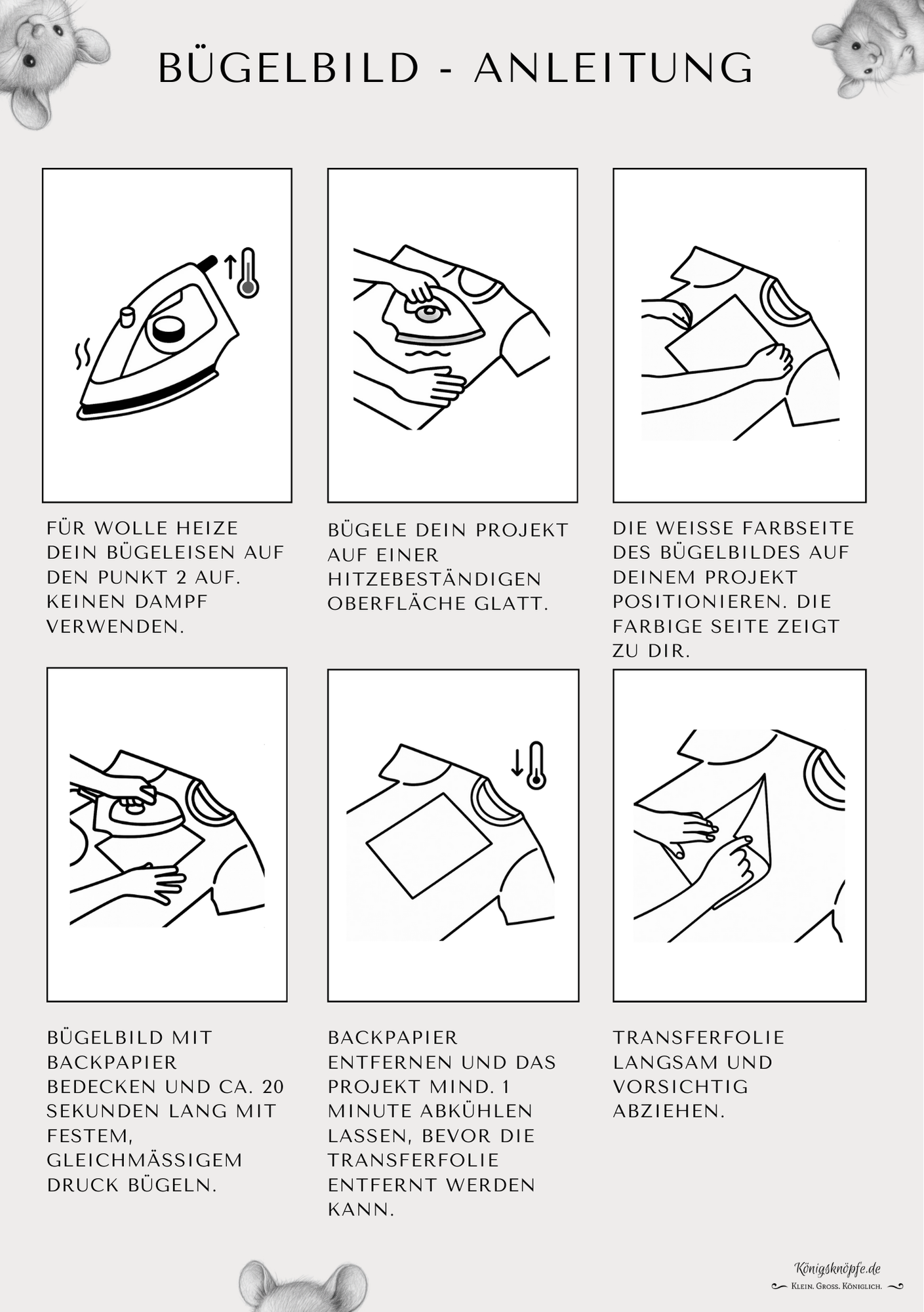 DIY-Kreativset Stoffbeutel mit süßen handdesignten Bügelbildern – Gestalte dein eigenes Lieblingsstück
