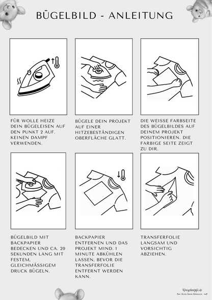 DIY-Kreativset Stoffbeutel mit süßen handdesignten Bügelbildern – Gestalte dein eigenes Lieblingsstück