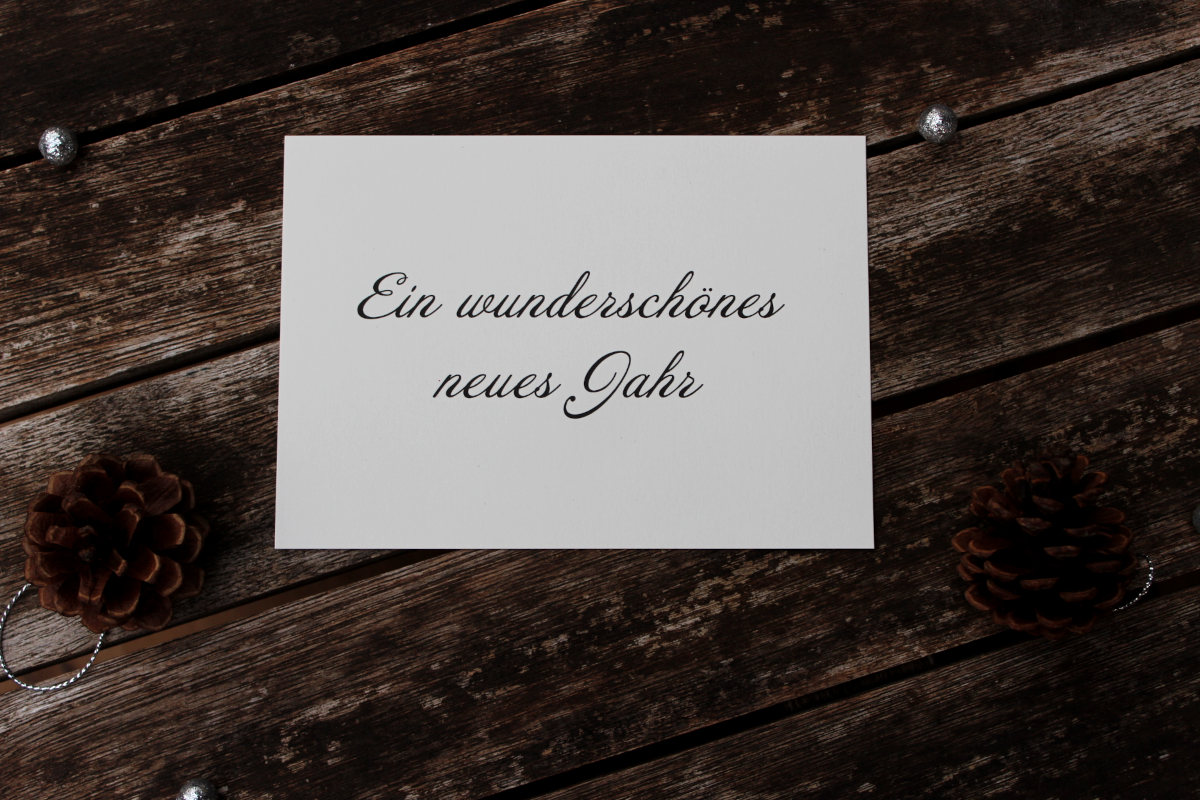 Grußkarte „Ein wunderschönes neues Jahr“