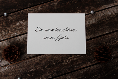 Grußkarte „Ein wunderschönes neues Jahr“