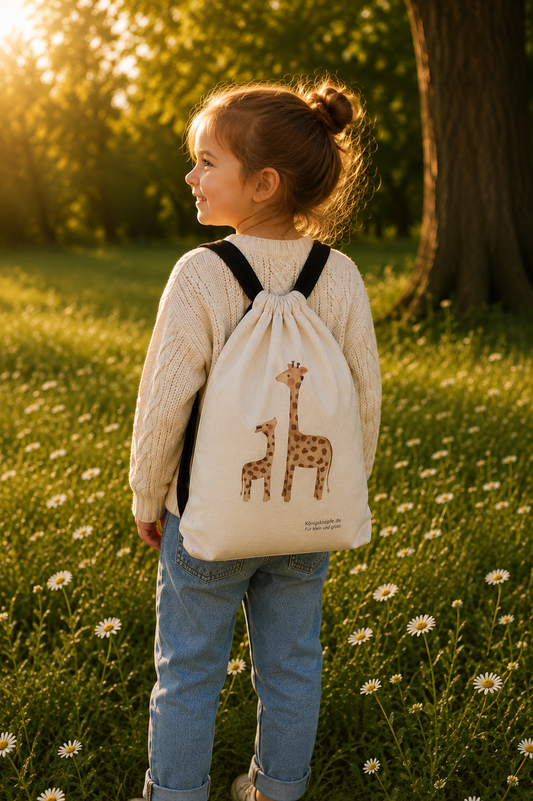 Baumwollrucksack "Giraffen"