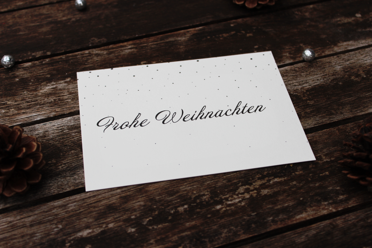 Grußkarte „Frohe Weihnachten“