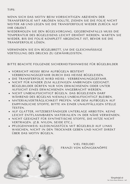 DIY-Kreativset Stoffbeutel mit süßen handdesignten Bügelbildern – Gestalte dein eigenes Lieblingsstück