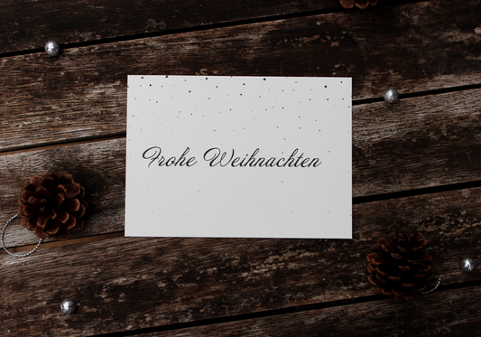 Grußkarte „Frohe Weihnachten“