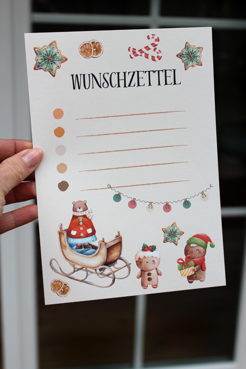 Wunschzettel "Lebkuchen"