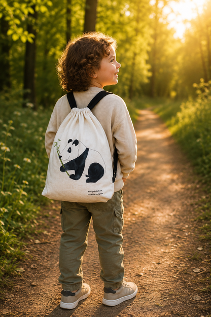 Baumwollrucksack Panda "Balhou"
