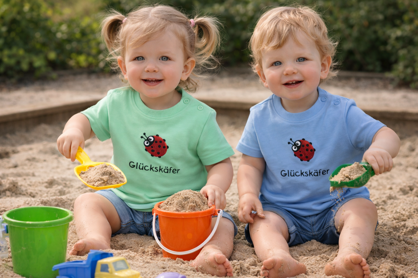 Baby und Kleinkind T-Shirt „Glückskäfer“
