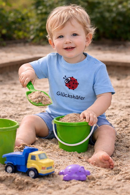 Baby und Kleinkind T-Shirt „Glückskäfer“