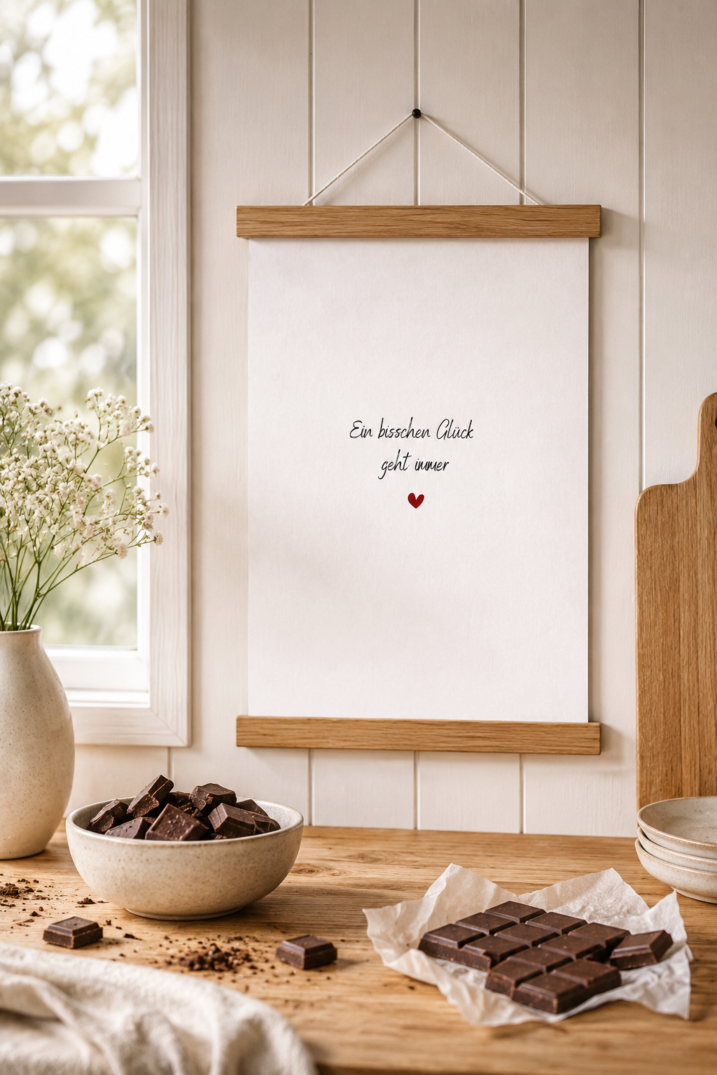 A4 Print "Ein bisschen Glück geht immer"