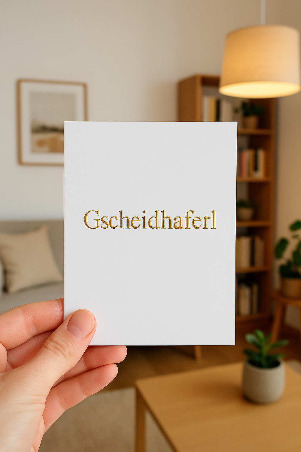 Mundartkarte "Gscheidhaferl!"