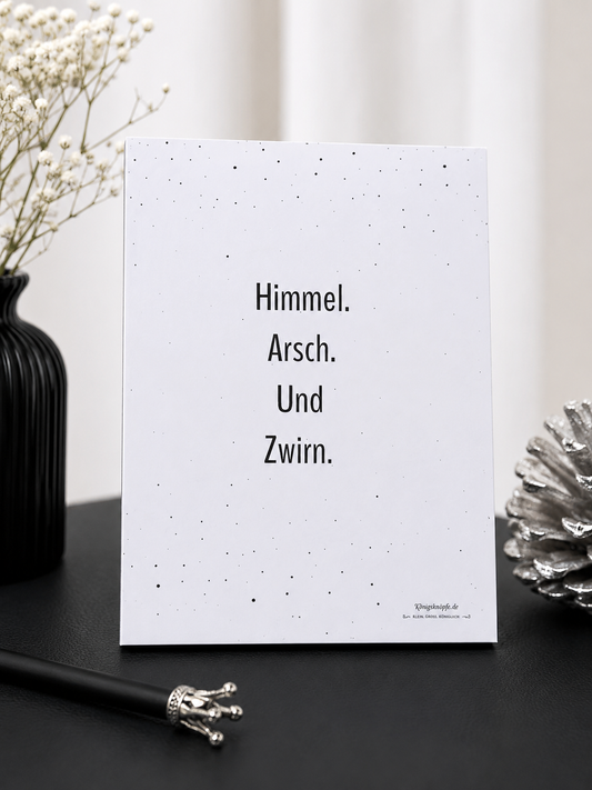 Notizblock "Himmel Arsch und Zwirn"