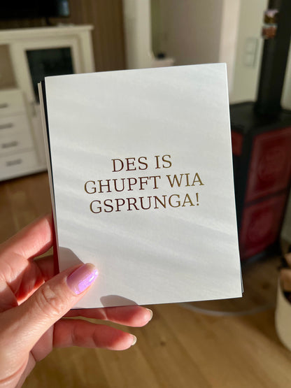 Set Mundart-Karten "A bisserl Boarisch"