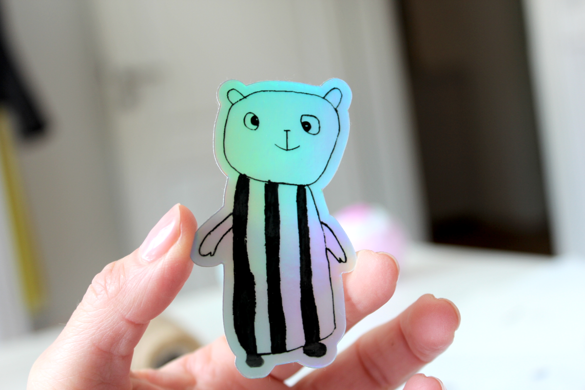 Kategorie Glimmersticker Bär Bumpie Kinder Illustrationen Aufkleber basteln