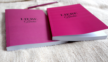 Softcover Notizbuch „Liebe Babe“ – Für alles, was dir durch den Kopf tanzt 💕