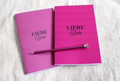 Softcover Notizbuch „Liebe Babe“ – Für alles, was dir durch den Kopf tanzt 💕