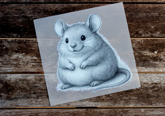 Bügelbild "Mäuseliebe" - Das süßeste Mäuschen zum Aufbügeln